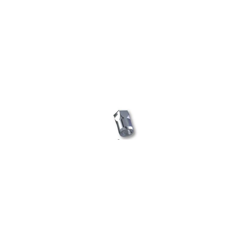 Ecrou à sertir M8 - Affleurant - Semi Hexagonal - Inox - Ouvert Ecrou à sertir M8 - Affleurant - Semi Hexagonal - Inox - Ouvert
